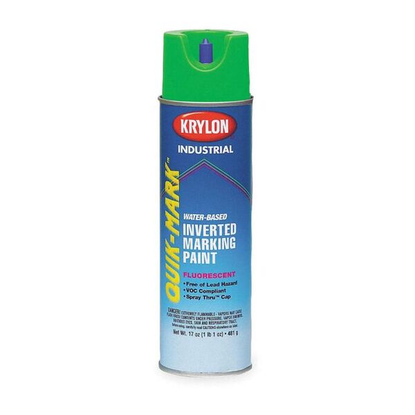 KP-S03630 KRYLON QUIK-MARK WATERBASE INV MARK. PT. FLOURESCENT SAFETY GREEN